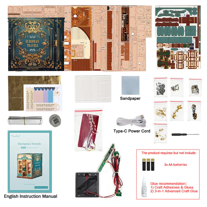 Booknook Cabina de Tren Europeo Tornecheer